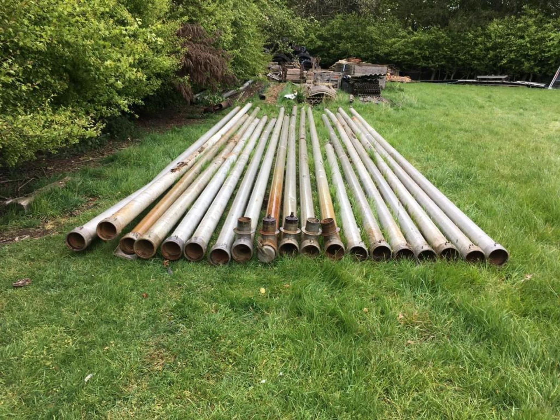 19 Assorted Length Irrigation Pipes