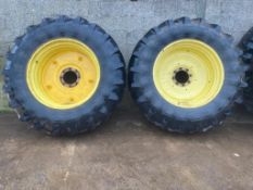 2No. Michelin 20.8 R38 Tyres & Rims