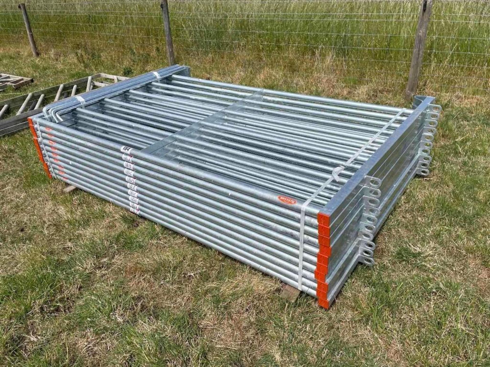 6No. Ritchie 8ft/2.5m Cattle Hurdle with Pins - Image 2 of 2