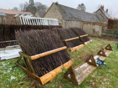 3 Wooden frame horse jumps