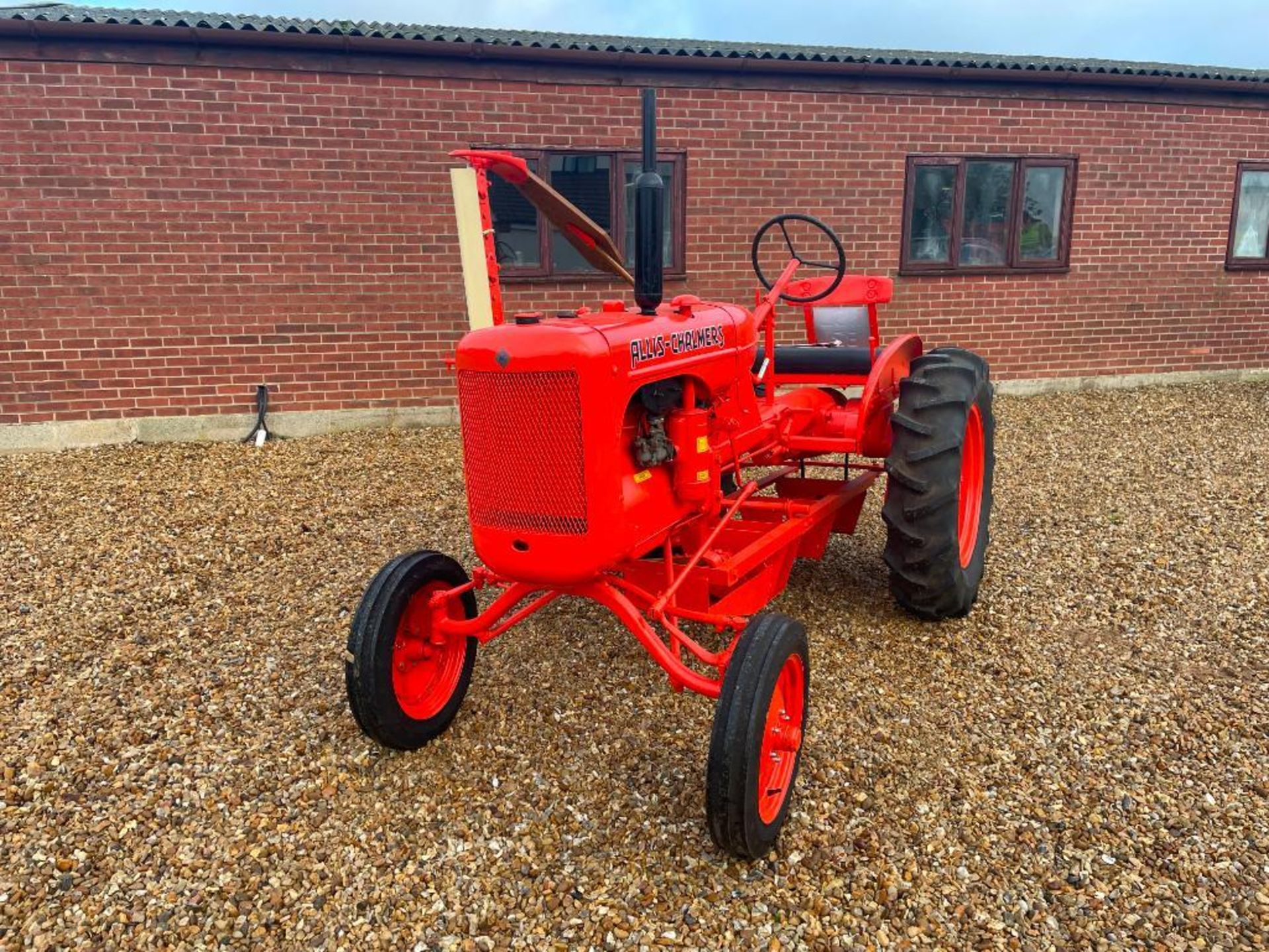 1941 Allis Chalmers Model B TVO Bow Front 2wd tractor on 4.00-15 front and 11.2-24 rear wheels and t