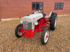 1947 Ford 8N TVO 2wd tractor on 4.00-19 single ridge front and 11.2-28 rear wheels and tyres with re