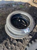 Pair Goodyear 4.00-19 tyres