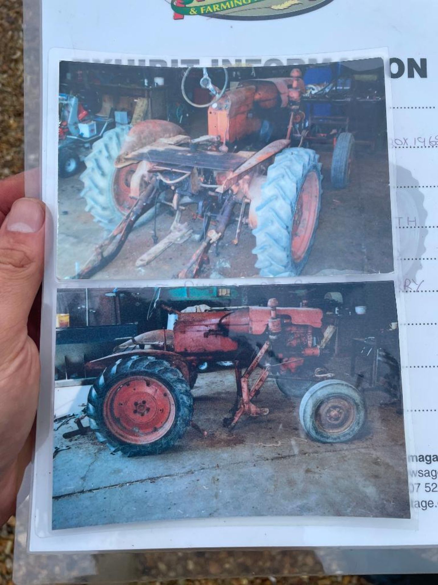 c.1962 Allis Chalmers D-270 P3 diesel 2wd tractor on 5.00-15 front and 8.3-24 rear wheels and tyres - Image 22 of 23