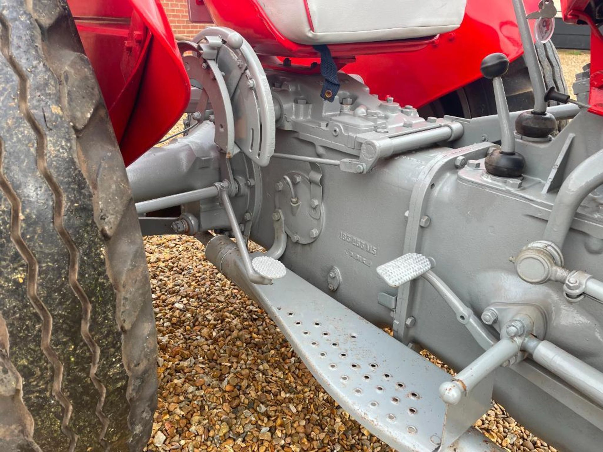 1962 Massey Ferguson 35 Industrial petrol 2wd tractor on 6.00-16 front and 10.00-28IND rear wheels a - Image 16 of 19