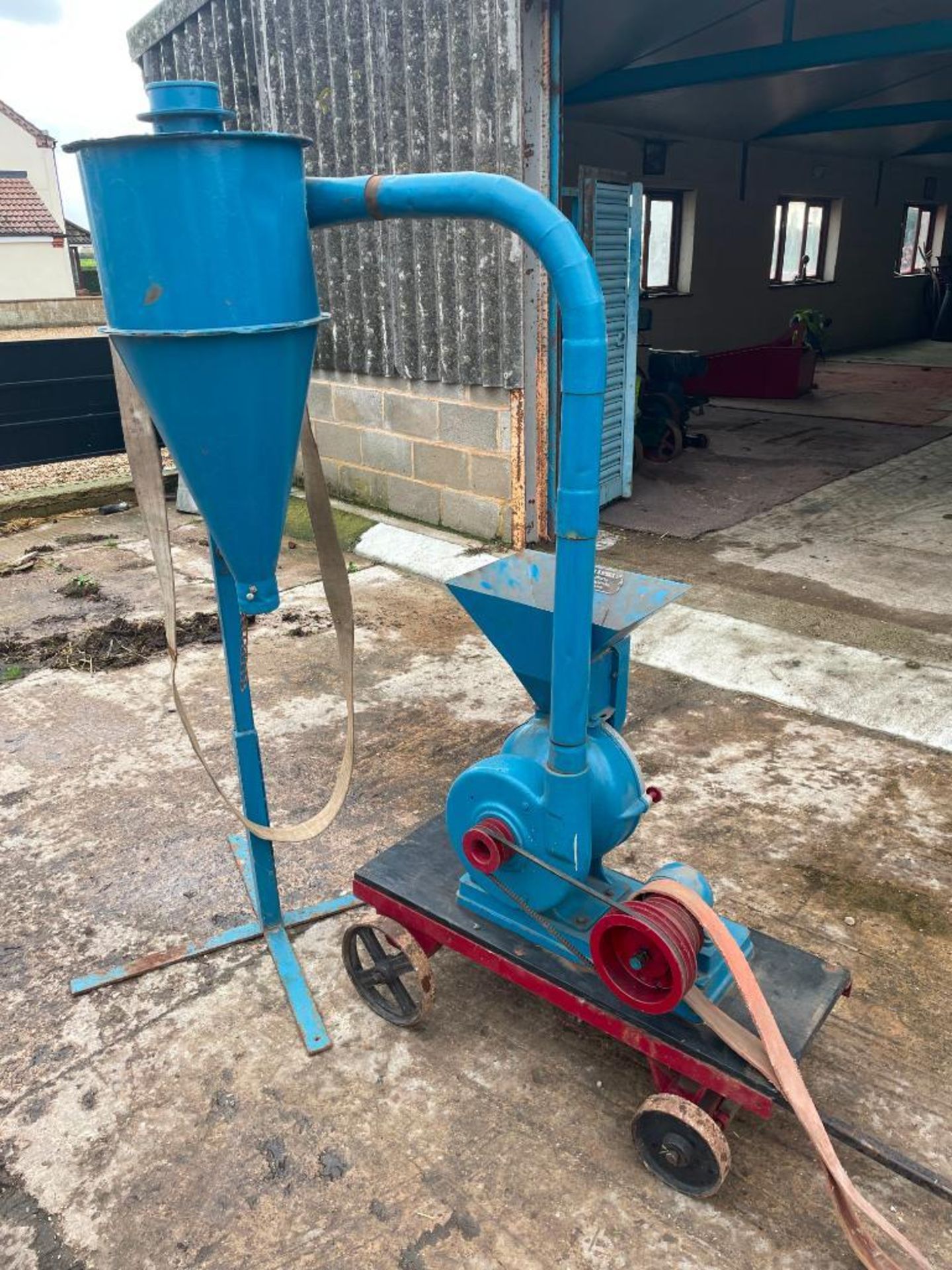 Christy & Norris Ltd grinding mill and cyclone on trolley. Serial No: 2995M2 - Image 3 of 6