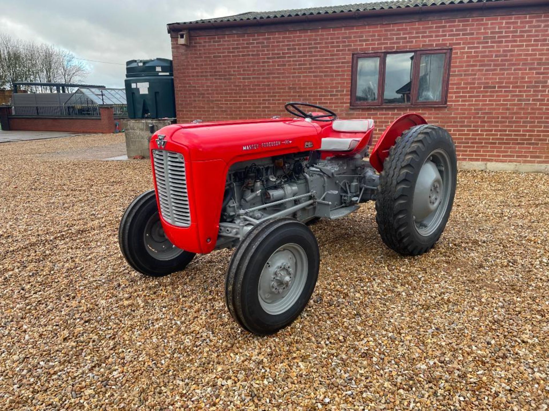 1962 Massey Ferguson 35 Industrial petrol 2wd tractor on 6.00-16 front and 10.00-28IND rear wheels a - Image 2 of 19