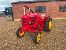 1952 Massey Harris Pony petrol 2wd tractor on 4.00-15 front and 9.00-24 rear wheels and tyres with S