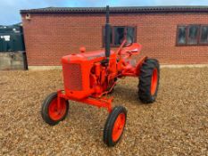 1952 Allis Chalmers Model B P3 diesel 2wd tractor on 4.00-15 front and 11.2-24 rear wheels and tyres