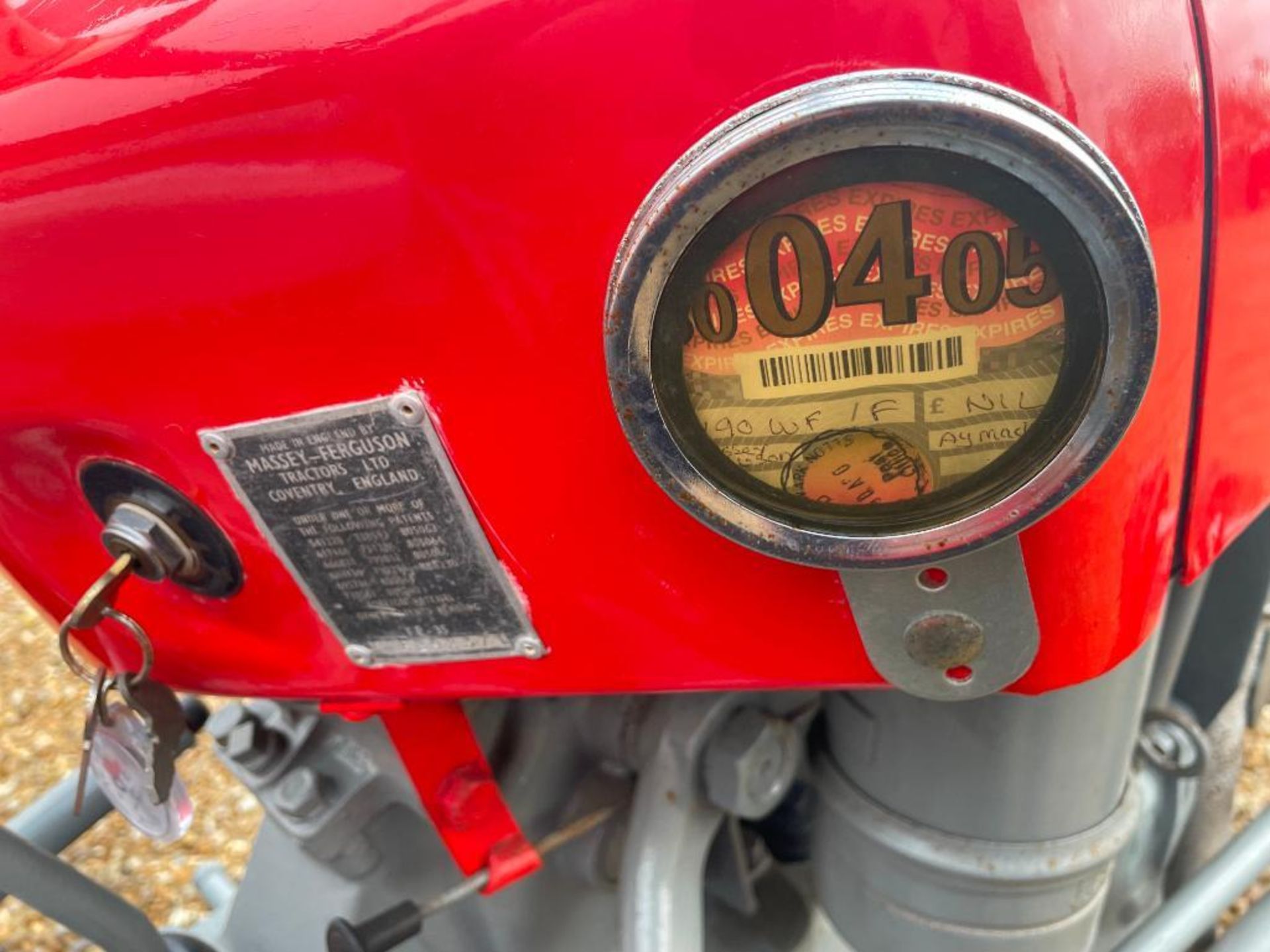 1962 Massey Ferguson 35 Industrial petrol 2wd tractor on 6.00-16 front and 10.00-28IND rear wheels a - Image 12 of 19