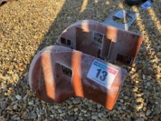 Pair David Brown Cropmaster front weights