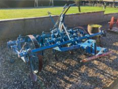 Ransomes Dauntless 7ft trailed cultivator with 9 fixed tines. NB: Comes with manual