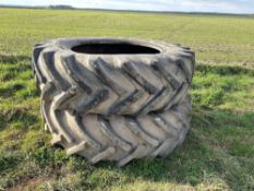 Pair of Vedestein 18.4r38 tyres