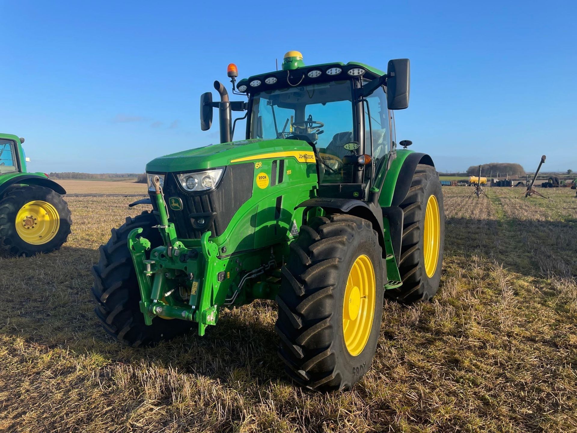 2022 John Deere 6R 155 Power Tech PVS tractor with Auto Power IVT transmission 50kph gearbox, 4WD fr - Image 2 of 14