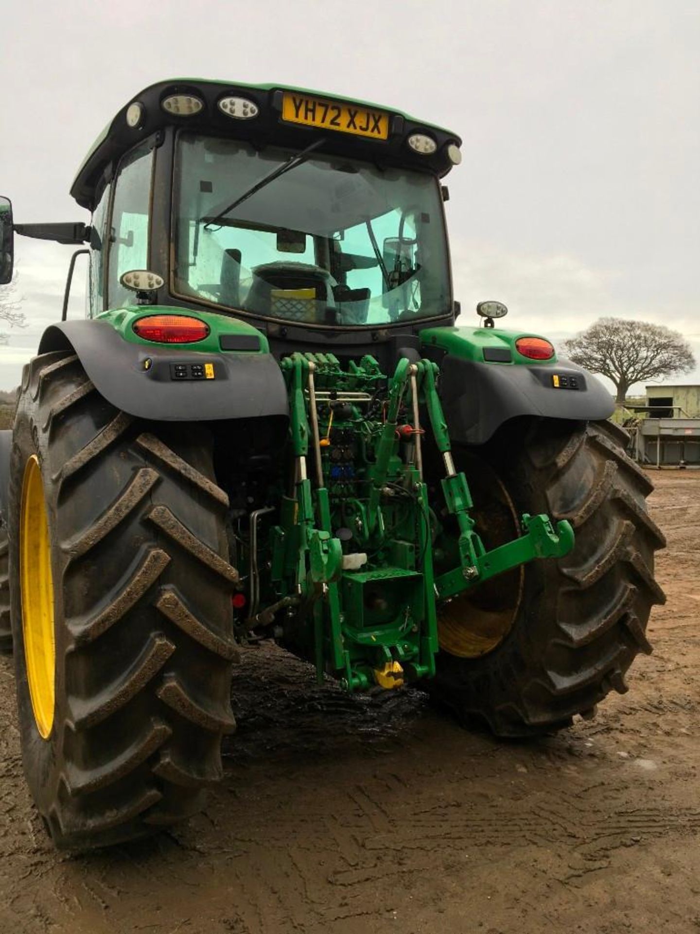 2022 John Deere 6R 155 Power Tech PVS tractor with Auto Power IVT transmission 50kph gearbox, 4WD fr - Image 8 of 14