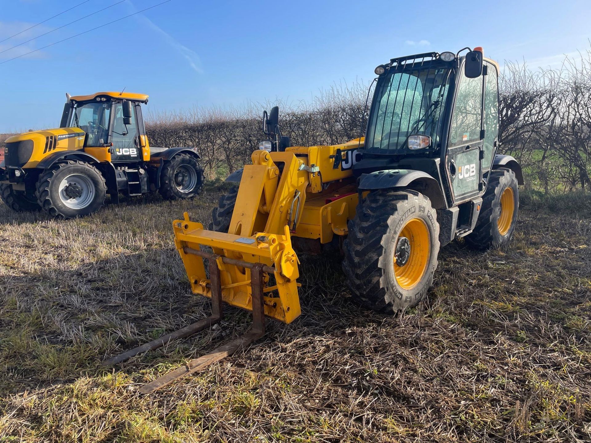 2018 JCB Loadall 531-70 on 400/80-24 wheels and tyres. Understood to be speed restricted to 20 Kph.