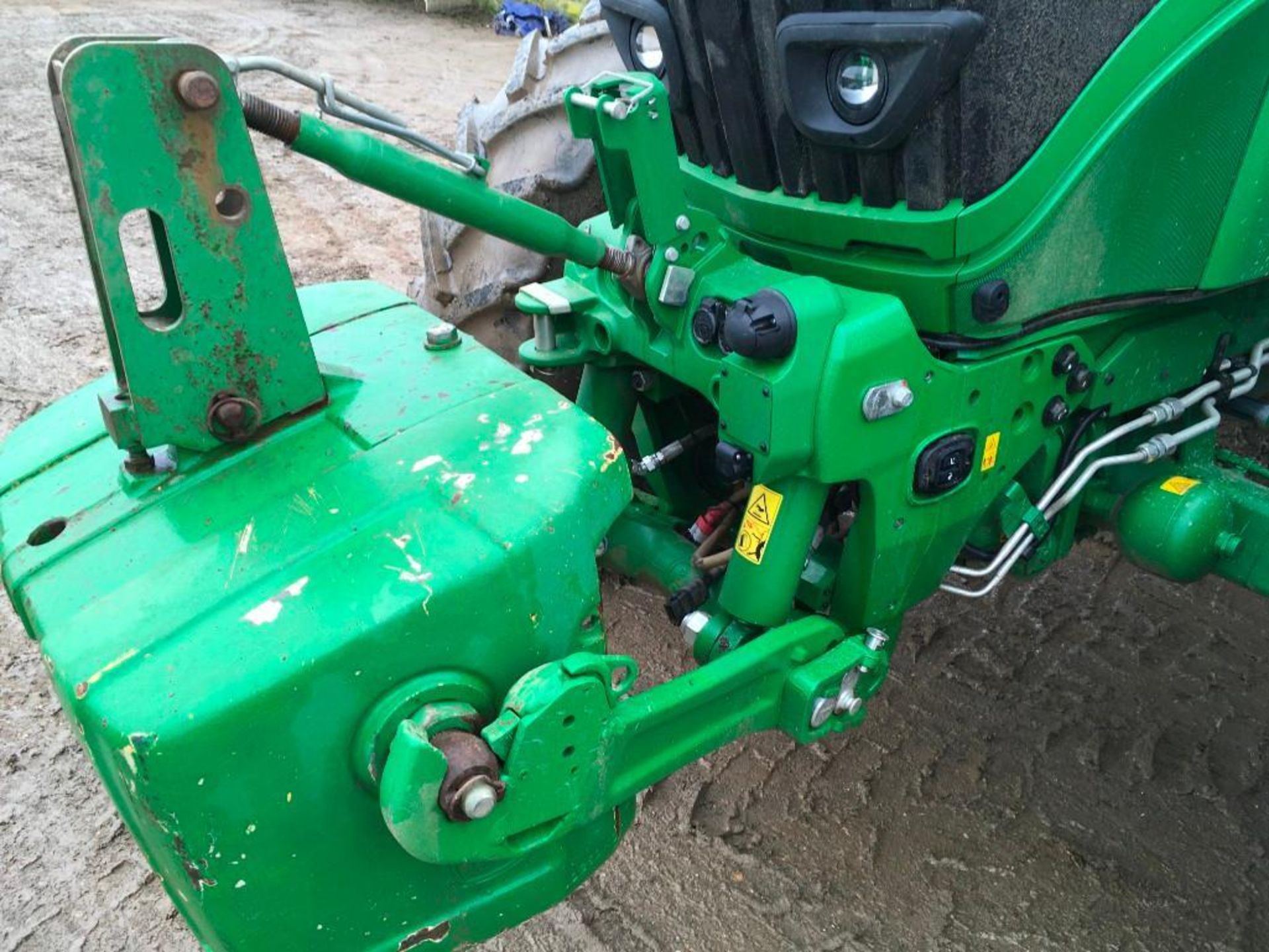 2022 John Deere 6R 155 Power Tech PVS tractor with Auto Power IVT transmission 50kph gearbox, 4WD fr - Image 10 of 14