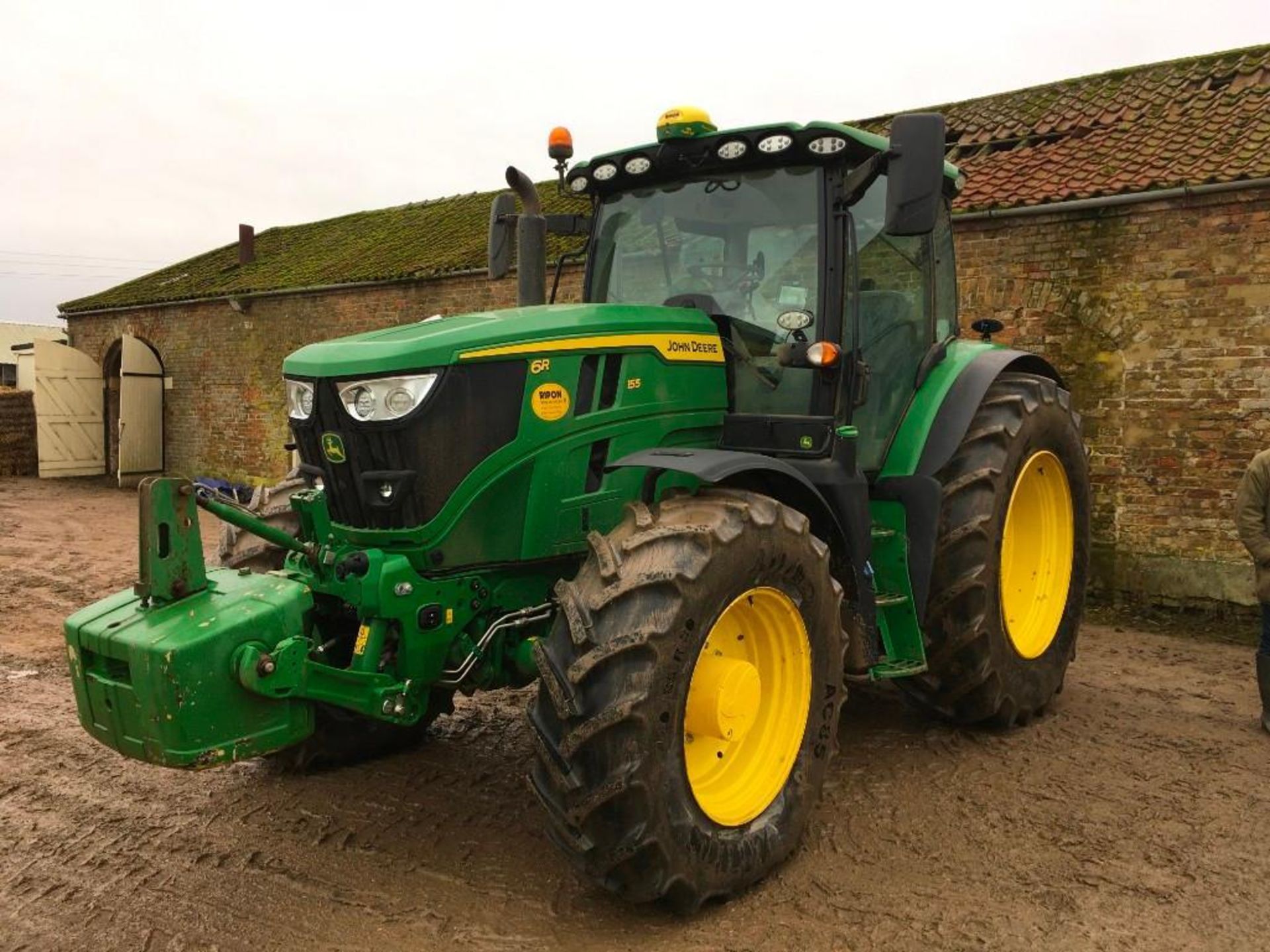 2022 John Deere 6R 155 Power Tech PVS tractor with Auto Power IVT transmission 50kph gearbox, 4WD fr - Image 5 of 14