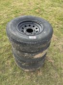 4 x 5 stud wheel centres with 235/85R16 tyres