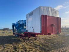 2016 Tong mobile washer mounted on a 2005 Wilson Tri Axle 13.5m step frame trailer on 245/70R19.5 wh