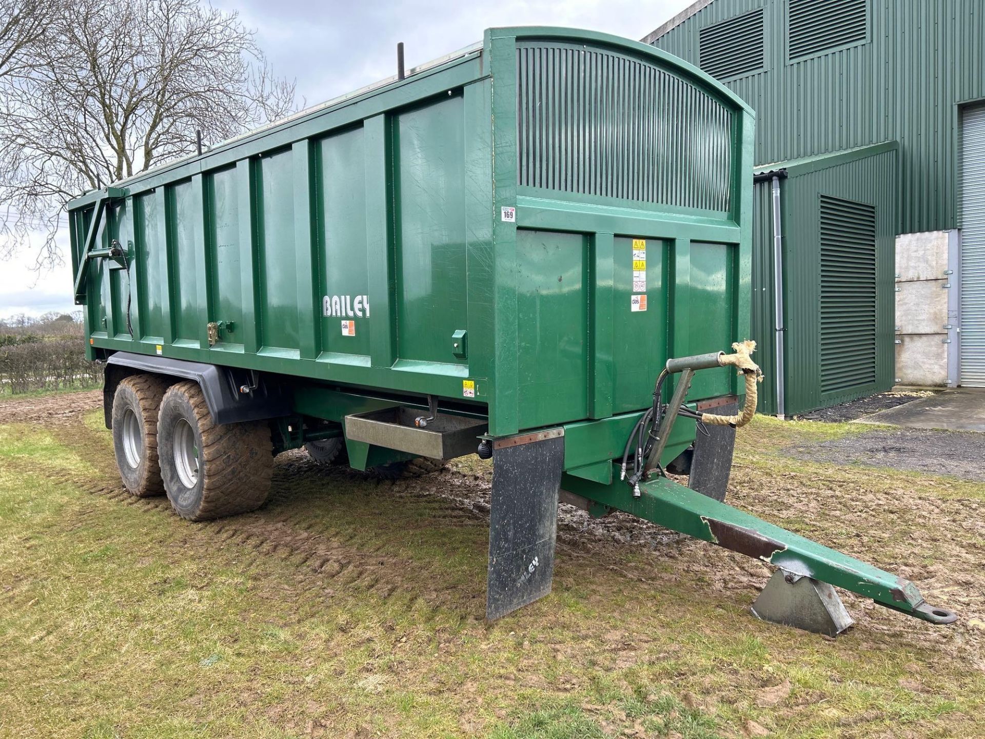 2015 Bailey Trailers 16T twin axle grain trailer with hydraulic jack, hydraulic brakes, sprung draw - Image 2 of 12