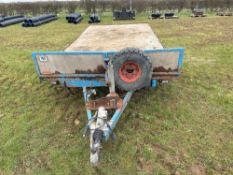 Birtill Engineering twin axle 2.5t 6' x 12' flatbed trailer with timber floor on 6.00 – V54 wheels a