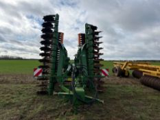 2020 Amazone Catros 6m trailed disc harrow. Nearly new, on the farm from new. Serial No: CAT0024308