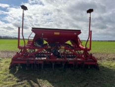 2018 4m Horsch Express 4KR drill with rotary harrow, c/w tooth packer, hydraulic depth control, pre-