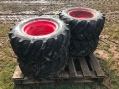4 x 5 stud wheels with Goodyear TerraTire 29x12.50-15HNHS tyres