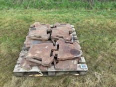 10 x 45kg Massey Ferguson wafer weights