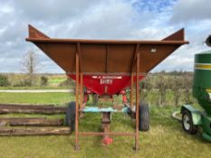 Lely hopper with farm built extensions