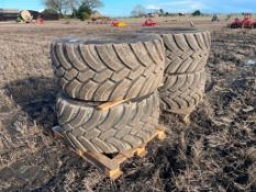 Set Trelleborg 580/65R22.5 wheels and tyres suited to Bateman sprayer