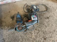 2no drills and angle grinder, single phase