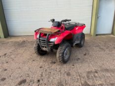 2007 Honda Fourtrax 420 4x4 petrol quad bike with ball hitch on Maxxis 24x8-12 front and Maxxis 24x1