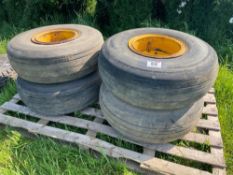 4No 40 x 14 wheels and tyres