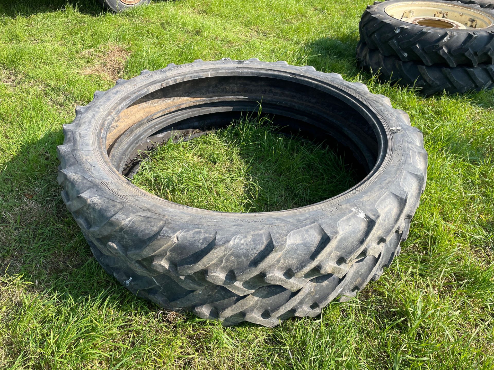 Pair Taurus 9.5R48 tyres. No VAT