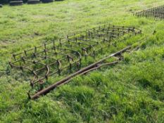 Seed harrows and metal stretcher