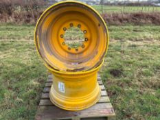 Pair of JCB Fastrac 30” wheel rims. To fit 4220 (tier 4). Brand new
