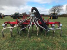 Kongskilde 4.2m tine slurry injector, 3 point linkage mounted. C/w Vogelsang slurry kit, Vibroflex t