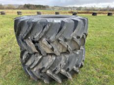 Pair of Ceat 600/70R30 tyres (brand new)