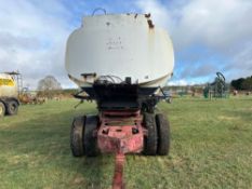 30m3 steel water tank on HGV axles with dolly (for spares or repairs)
