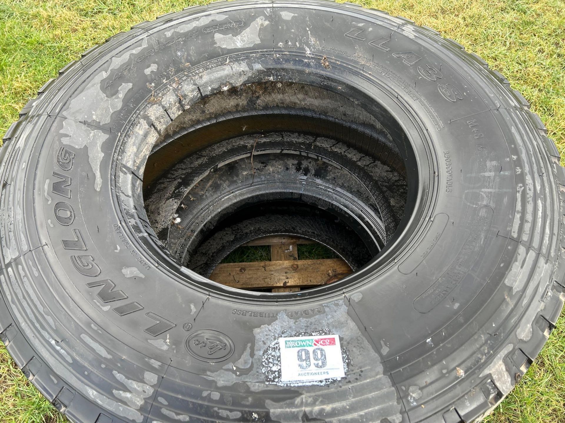 Pair of 445/65R22.5 tyres (brand new) - Image 2 of 3