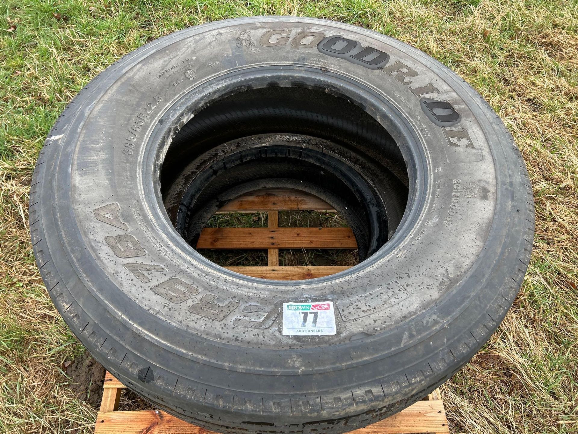 Pair of 385/65R22.5 tyres (Brand New) - Image 2 of 3
