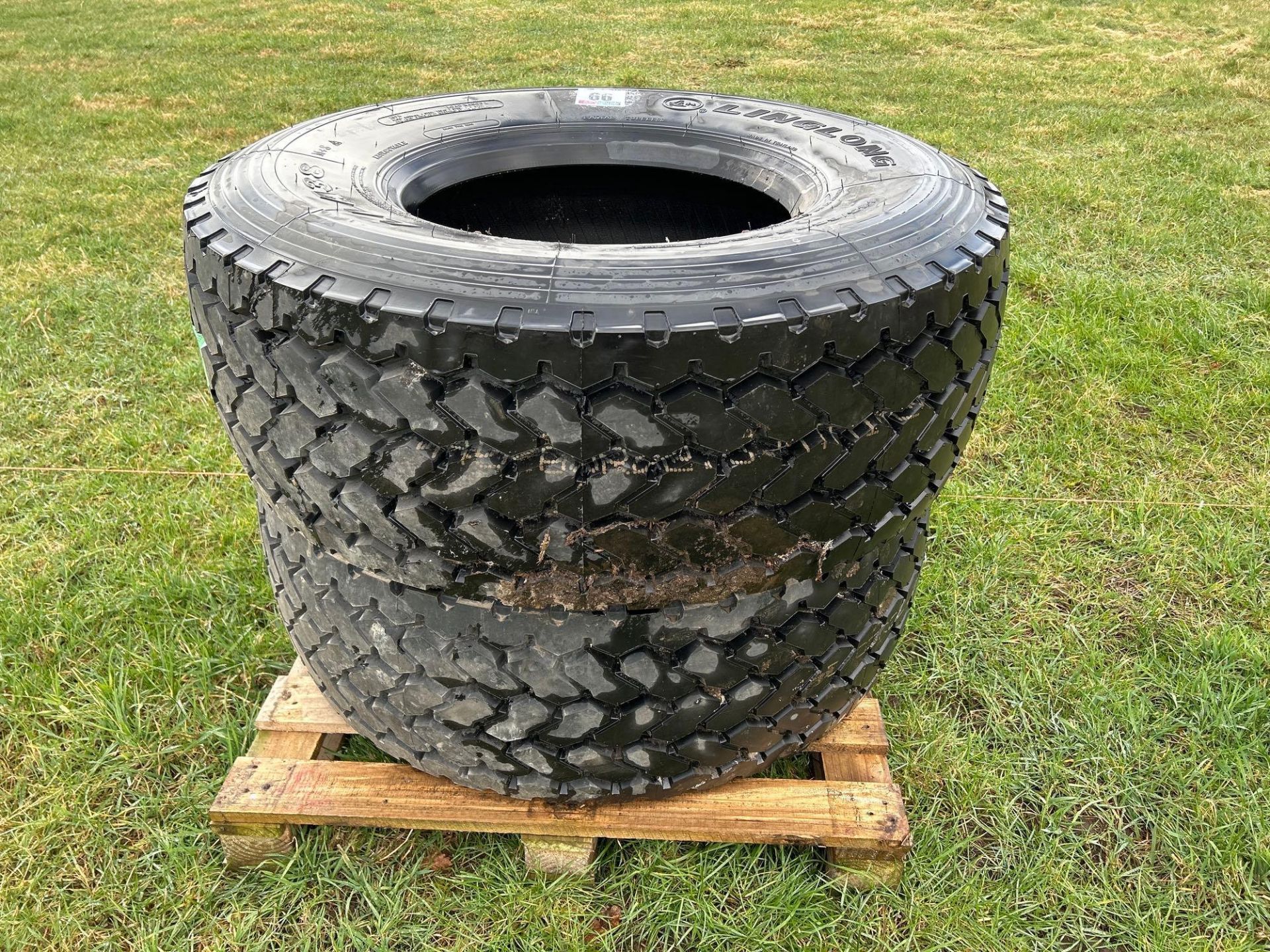 Pair of 445/65R22.5 tyres (brand new) - Image 3 of 3