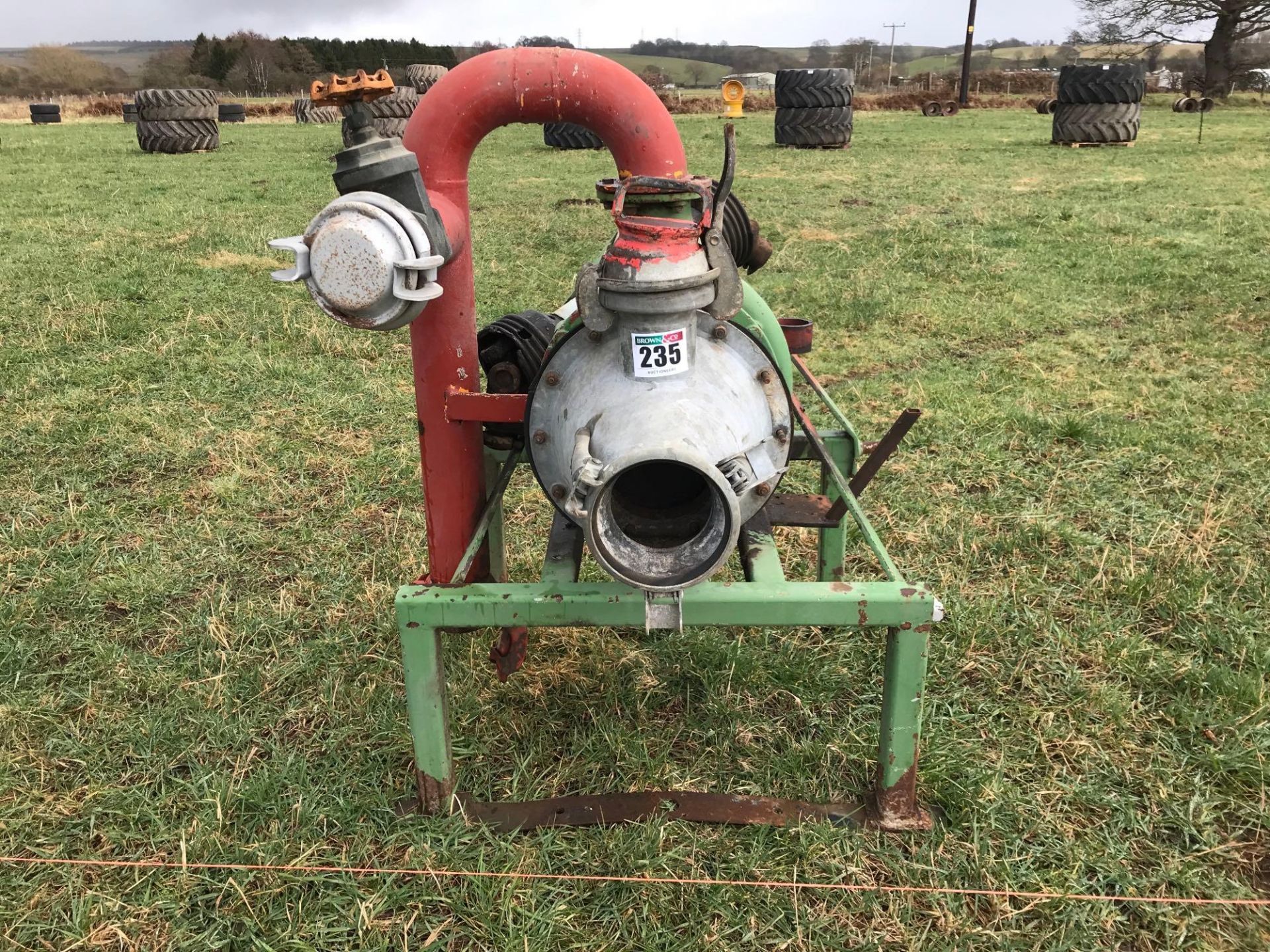 Doda L35 PTO driven slurry pump with 3 point linkage frame