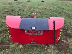 Sumo 1,500kg front linkage mounted weight block with single toolbox