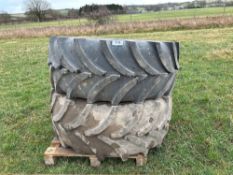 Pair of 540/65R30 tyres