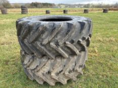 Pair of BKT 600/70R30 tyres (brand new)