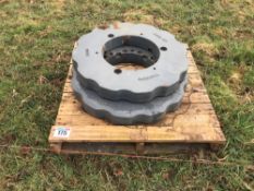 2 x Massey Ferguson wheel weights (250kg each)