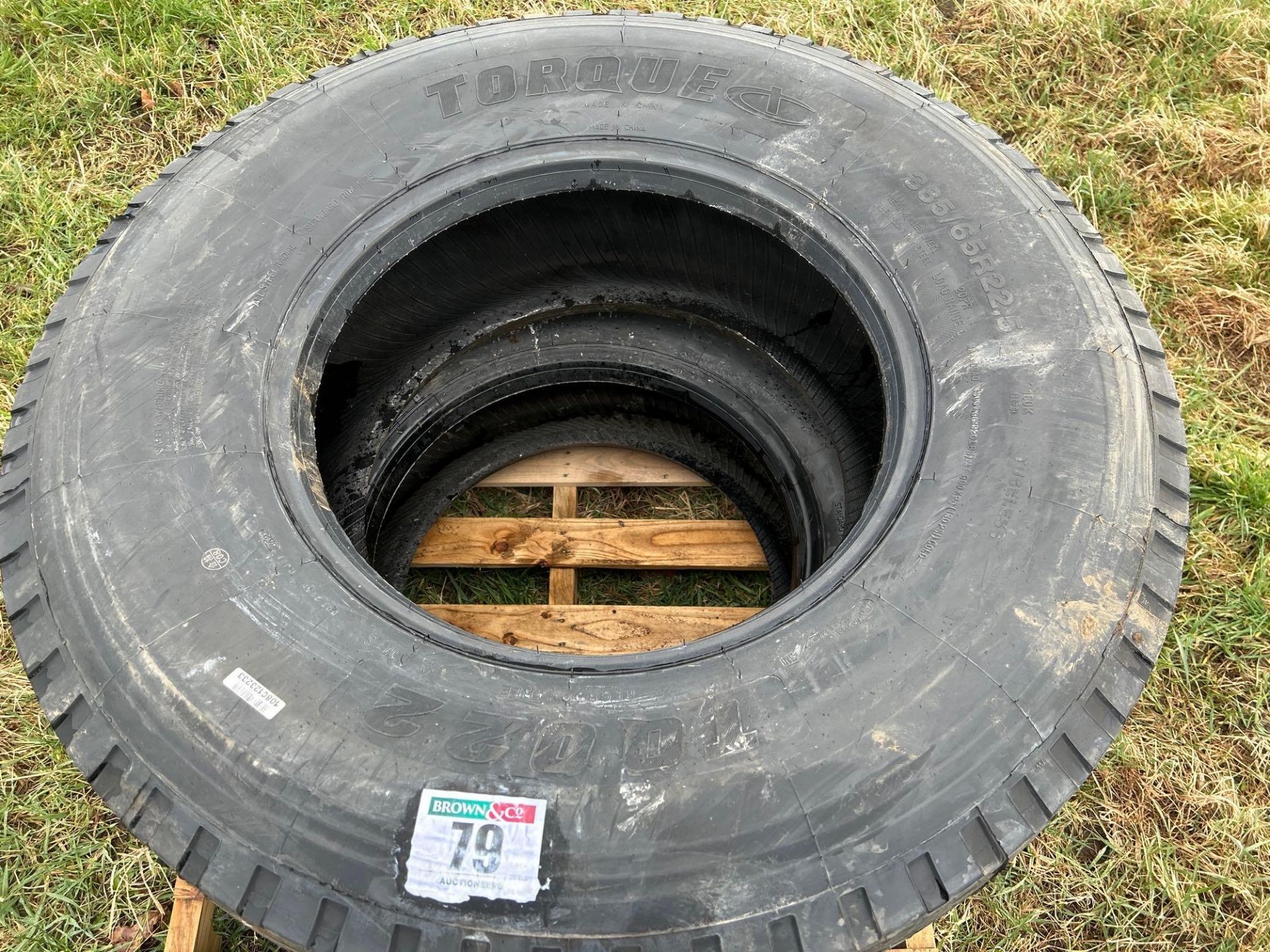 Pair of 385/65R22.5 tyres (Brand New) - Image 2 of 3